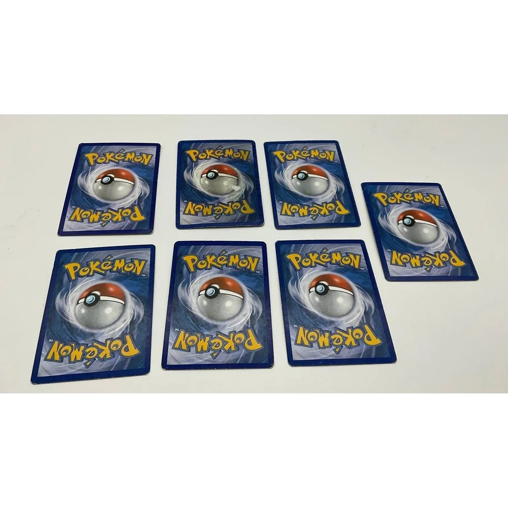 Pokemon Water Type Card Lot 7pc Squirtle Lombre Reverse Holo Blue TCG Bundle